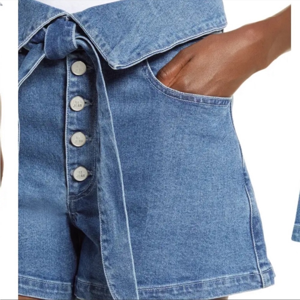*NEW* Le Jean by Charlie Gay Lola Fold Over Belted Shorts